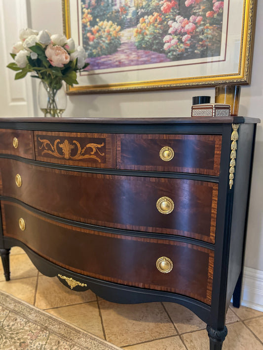 Serpentine Dresser Makeover