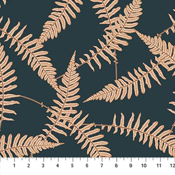 Ferns in Navy