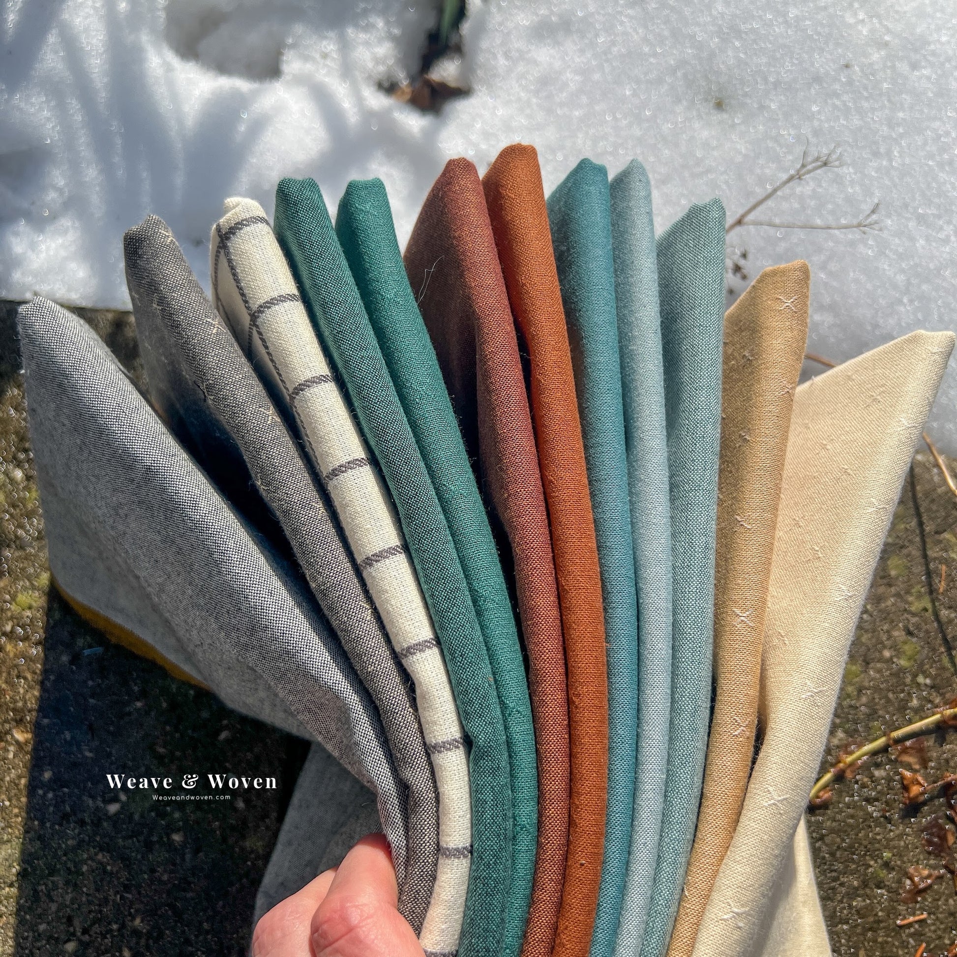 Woodland Ember | Fat Quarter Bundle - Weave & Woven