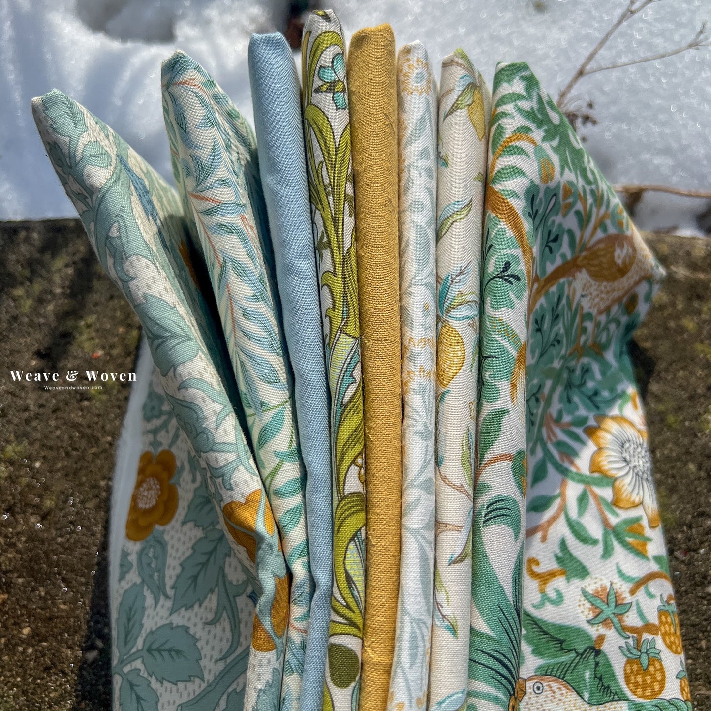 Lemon Grove, William Morris & Co.  | Fat Quarter Bundle - Weave & Woven