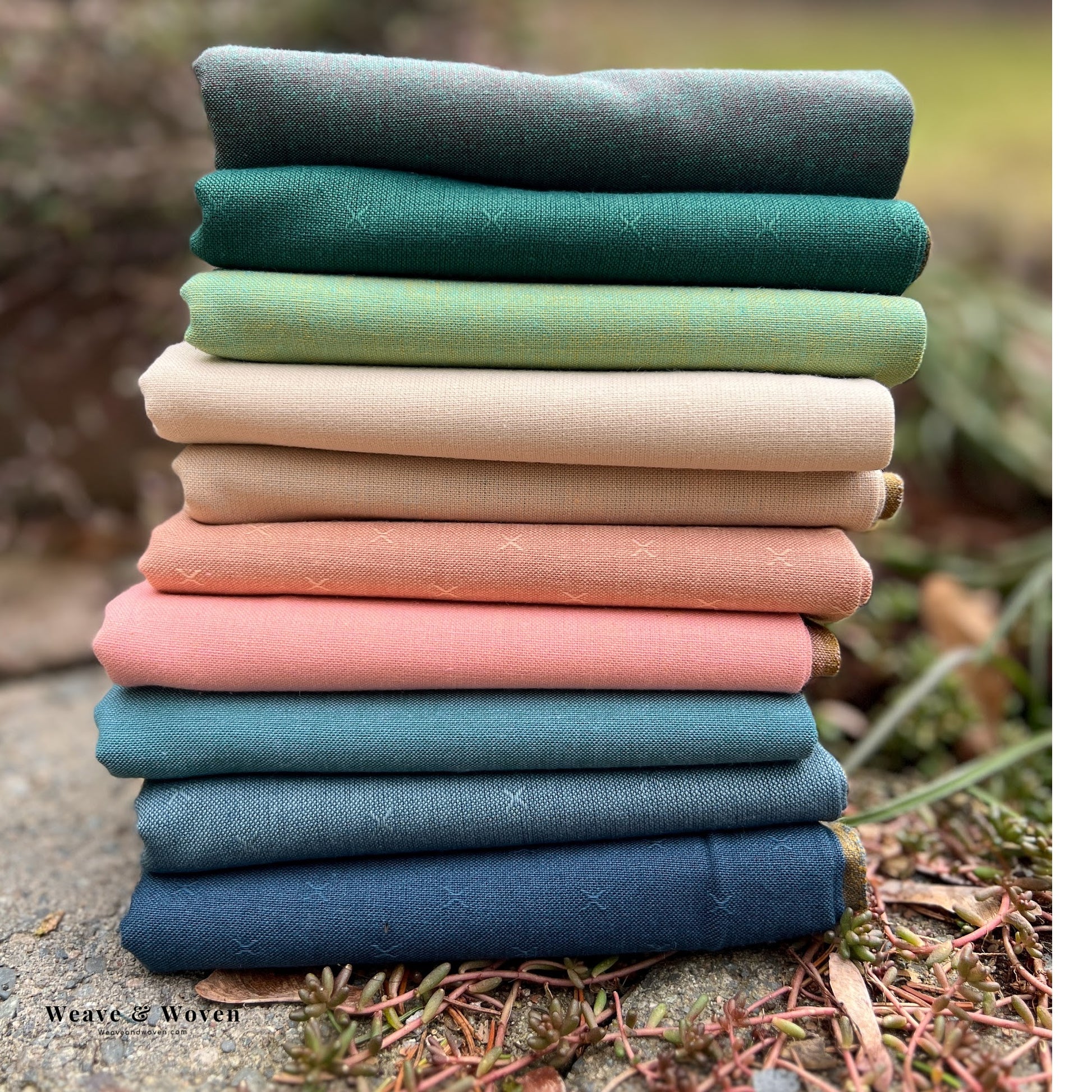Lillypad | Fableism Fat Quarter Bundle - Weave & Woven