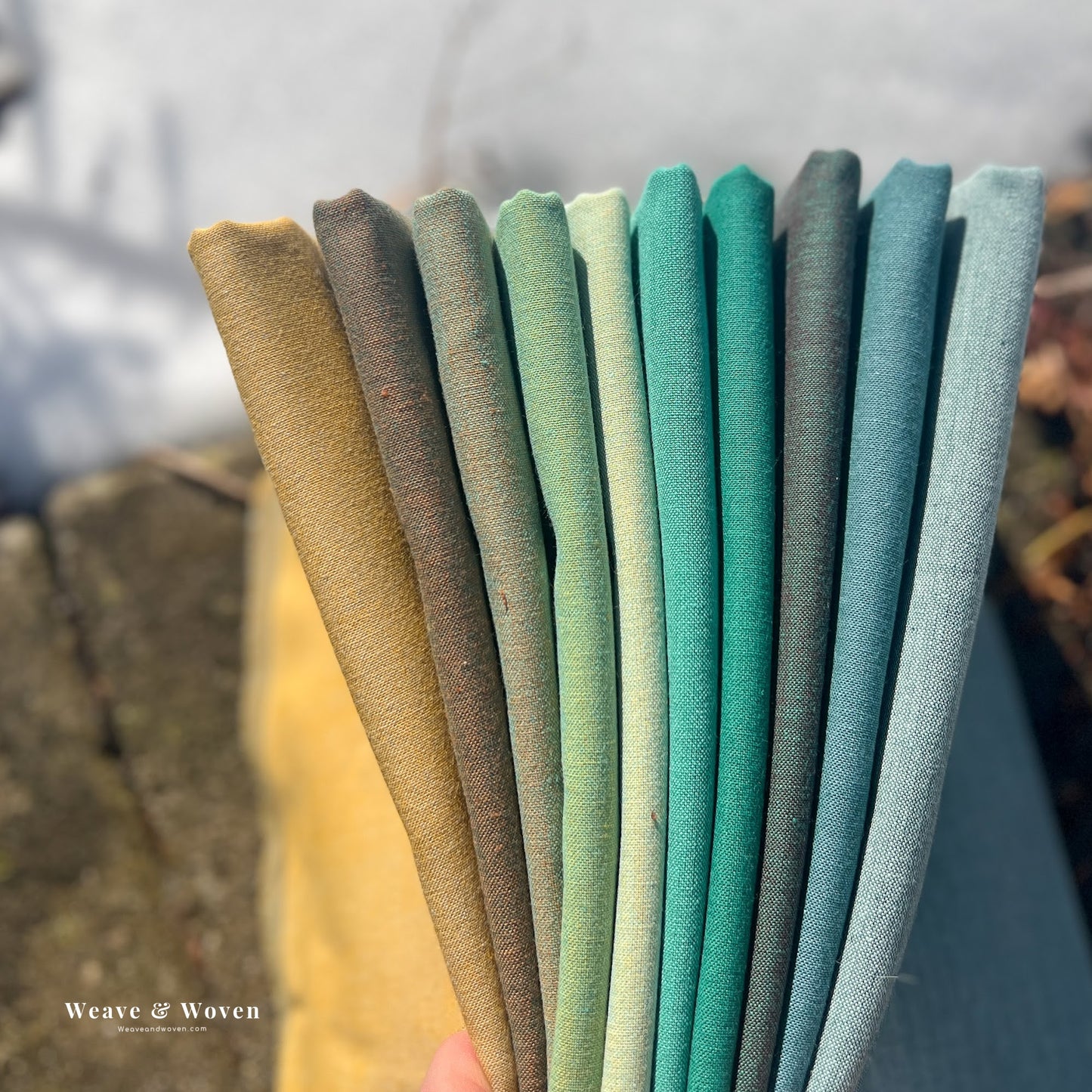 Landscape in Forest | Fat Quarter Bundle - Weave & Woven