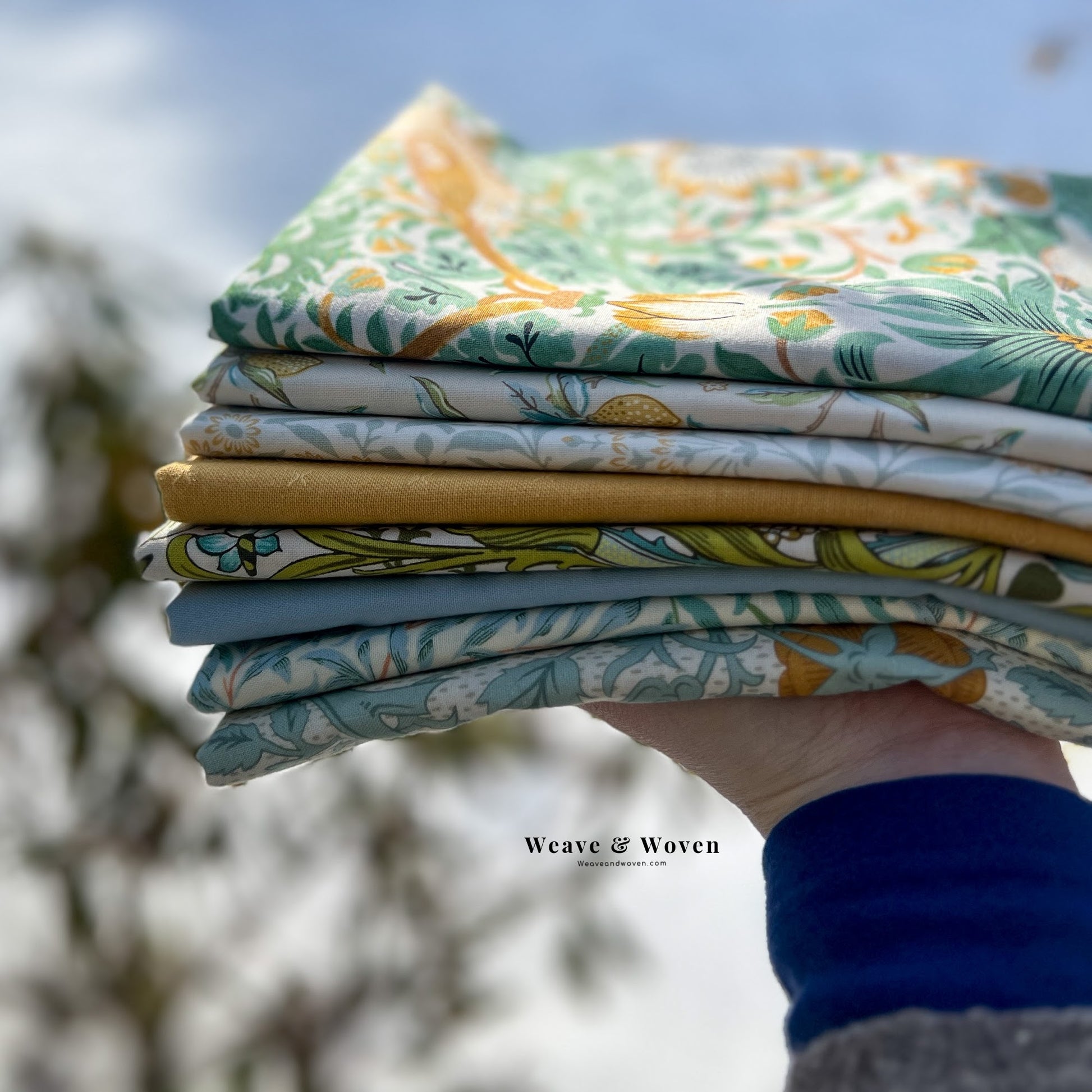 Lemon Grove, William Morris & Co.  | Fat Quarter Bundle - Weave & Woven