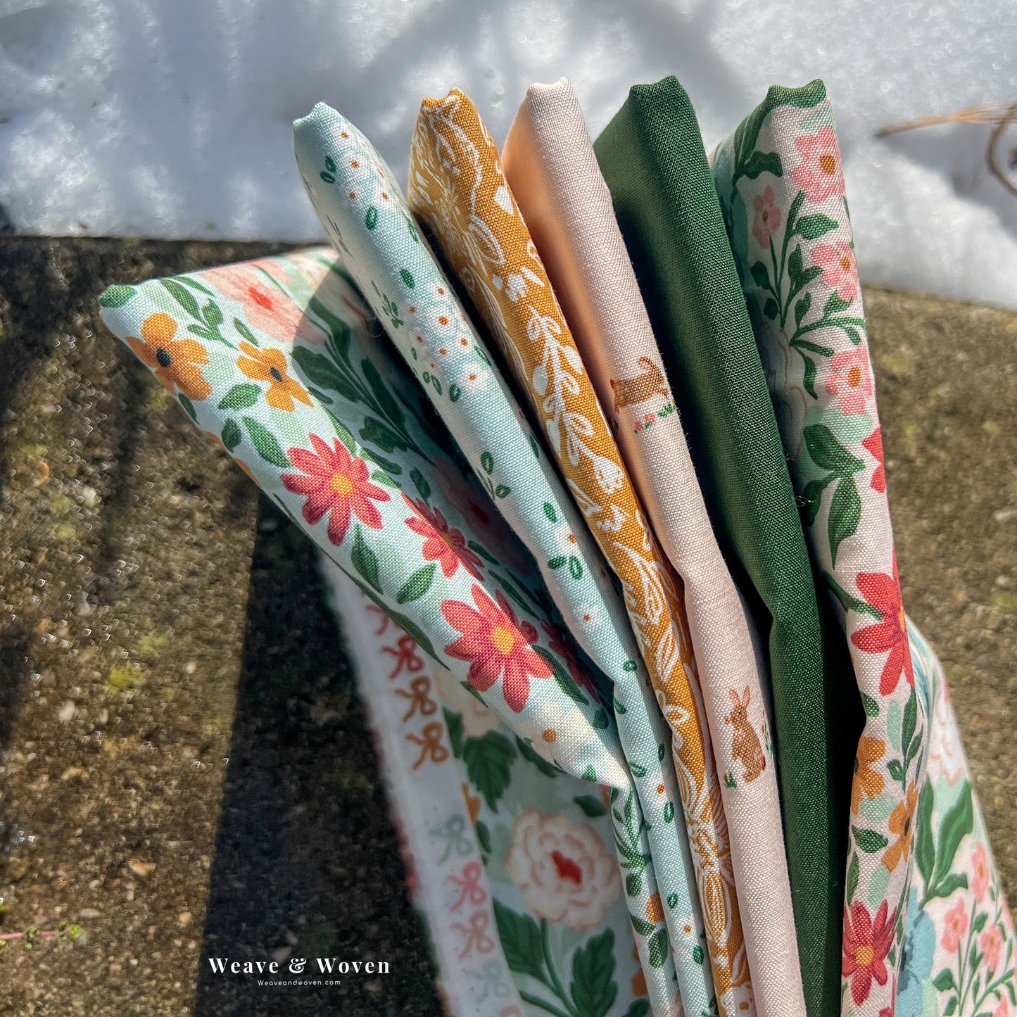 Sweet Cotton Tails | Fat Quarter Bundle - Weave & Woven