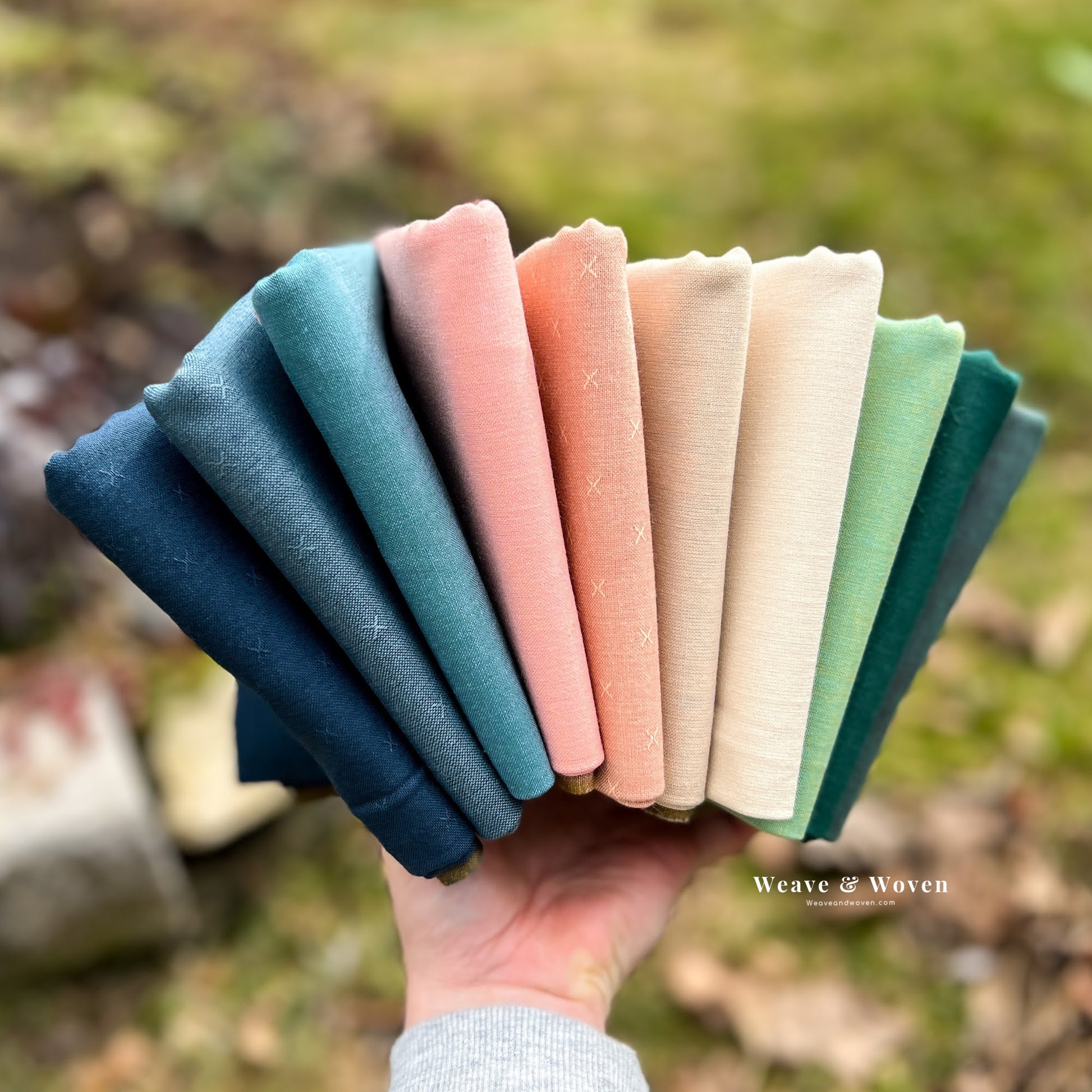 Lillypad | Fableism Fat Quarter Bundle - Weave & Woven