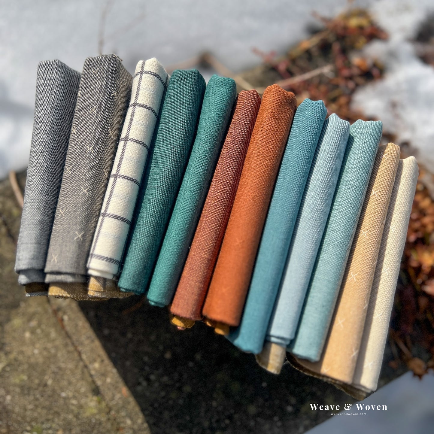 Woodland Ember | Fat Quarter Bundle - Weave & Woven