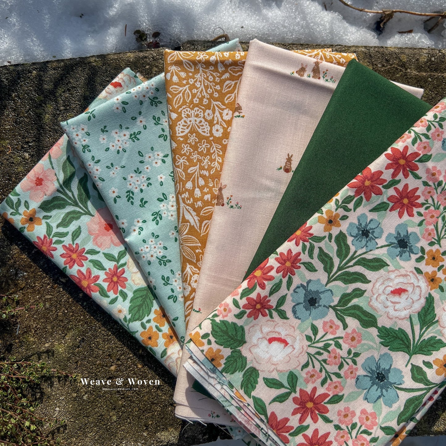 Sweet Cotton Tails | Fat Quarter Bundle - Weave & Woven