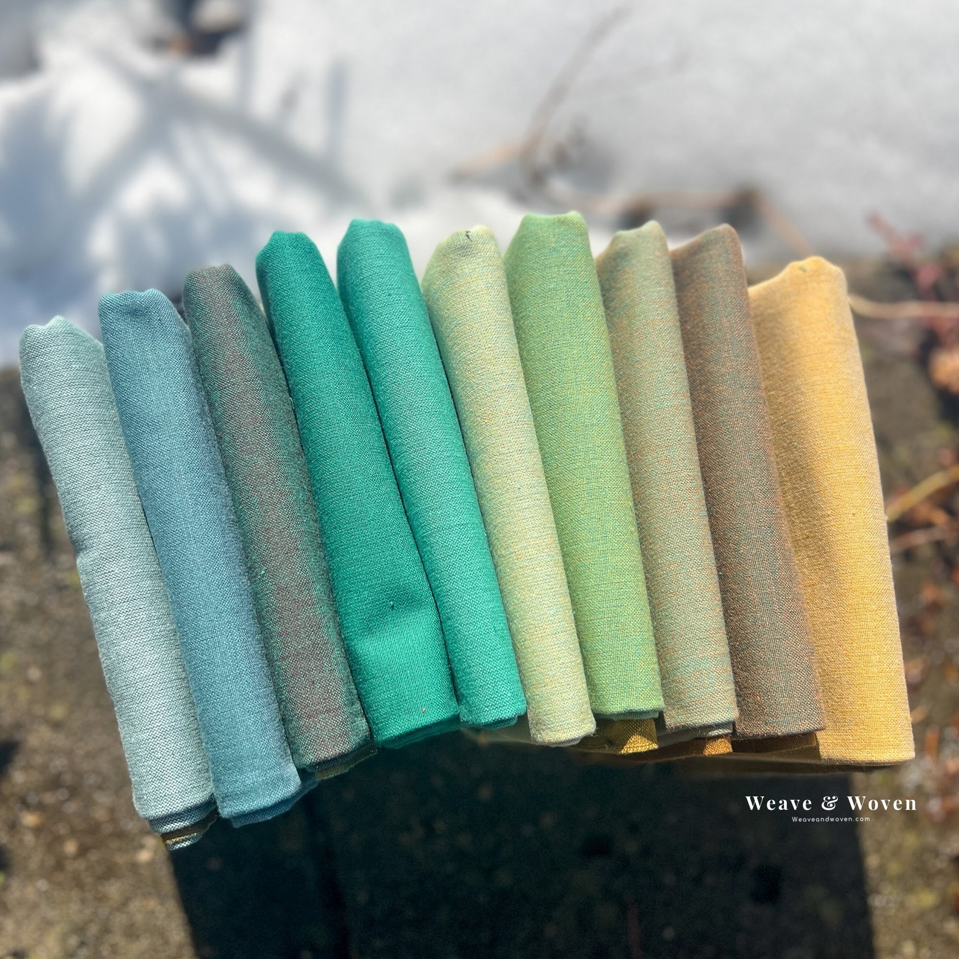 Landscape in Forest | Fat Quarter Bundle - Weave & Woven