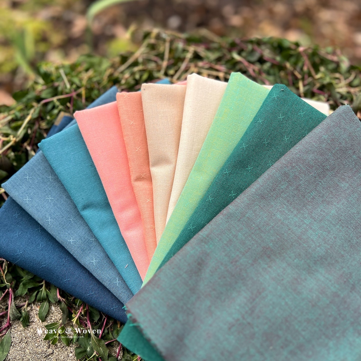 Lillypad | Fableism Fat Quarter Bundle - Weave & Woven