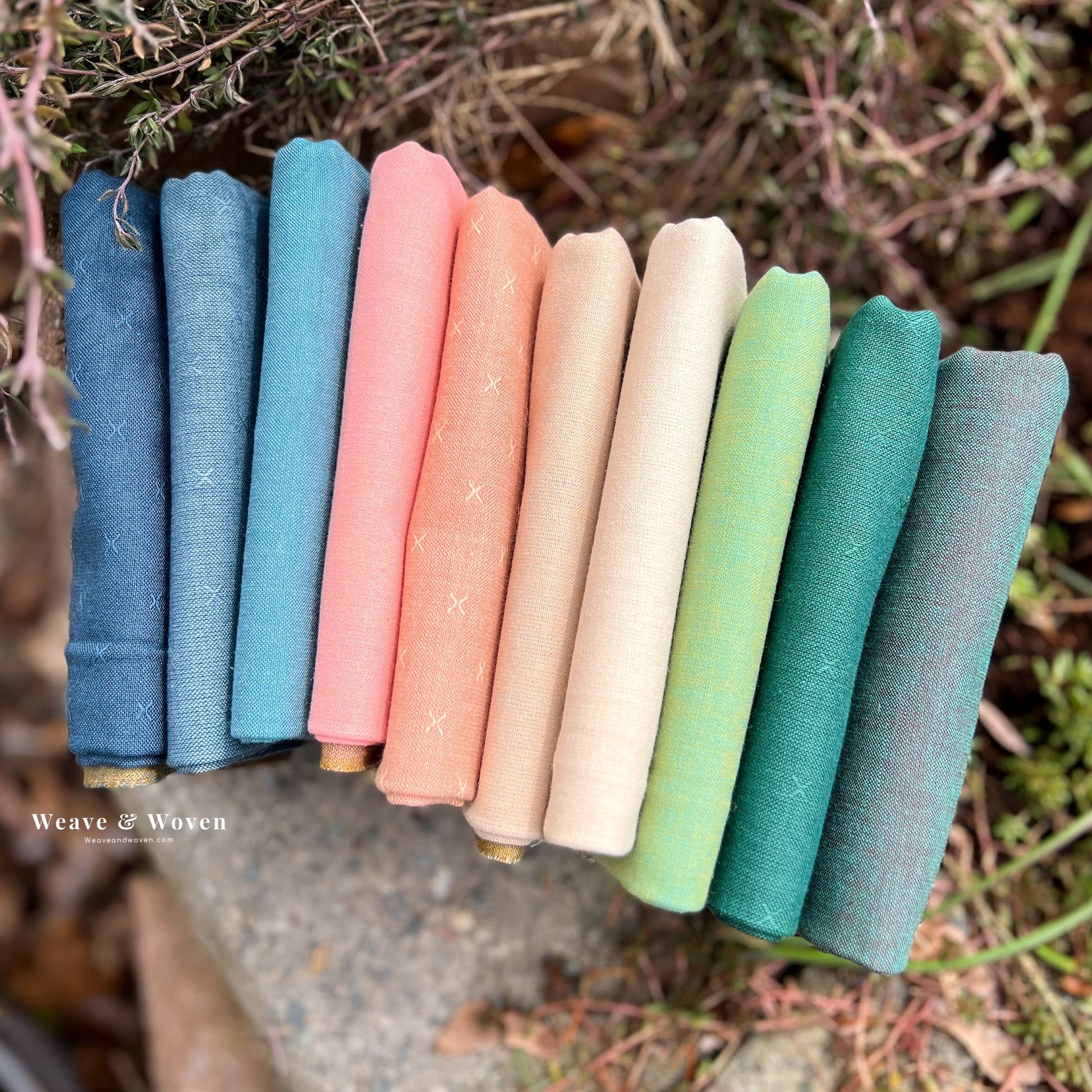 Lillypad | Fableism Fat Quarter Bundle - Weave & Woven