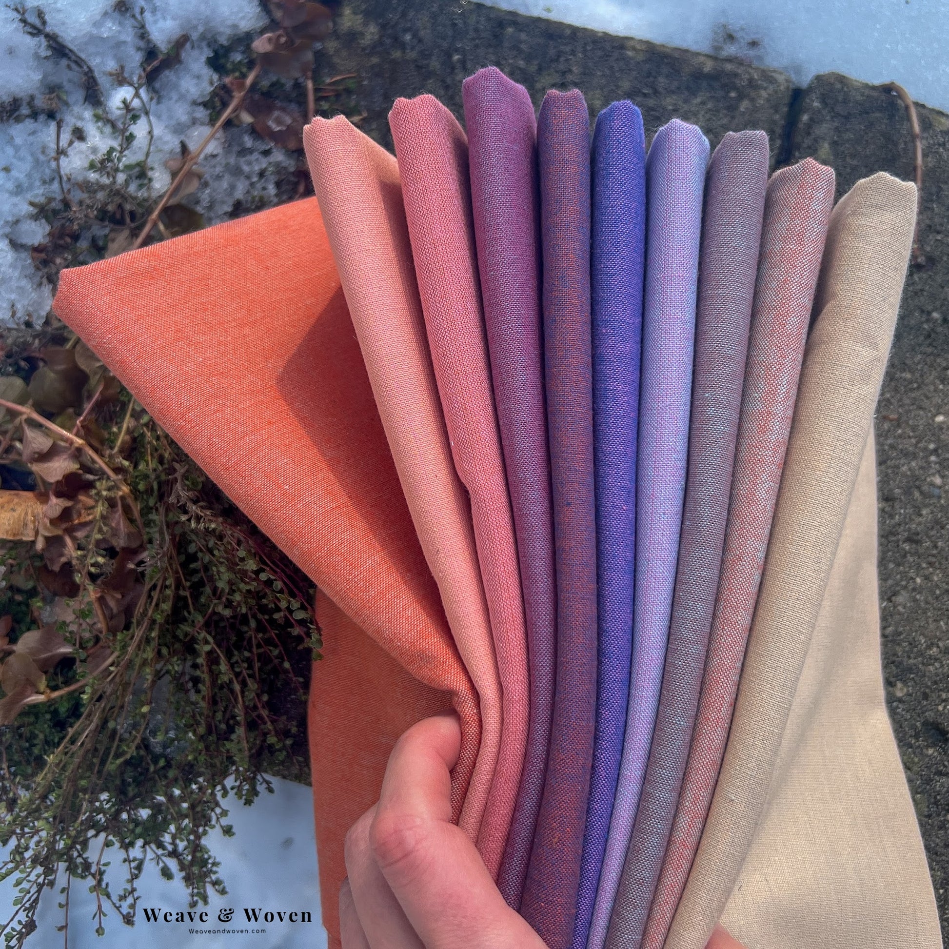 Skyscape in Dawn | Fat Quarter Bundle - Weave & Woven