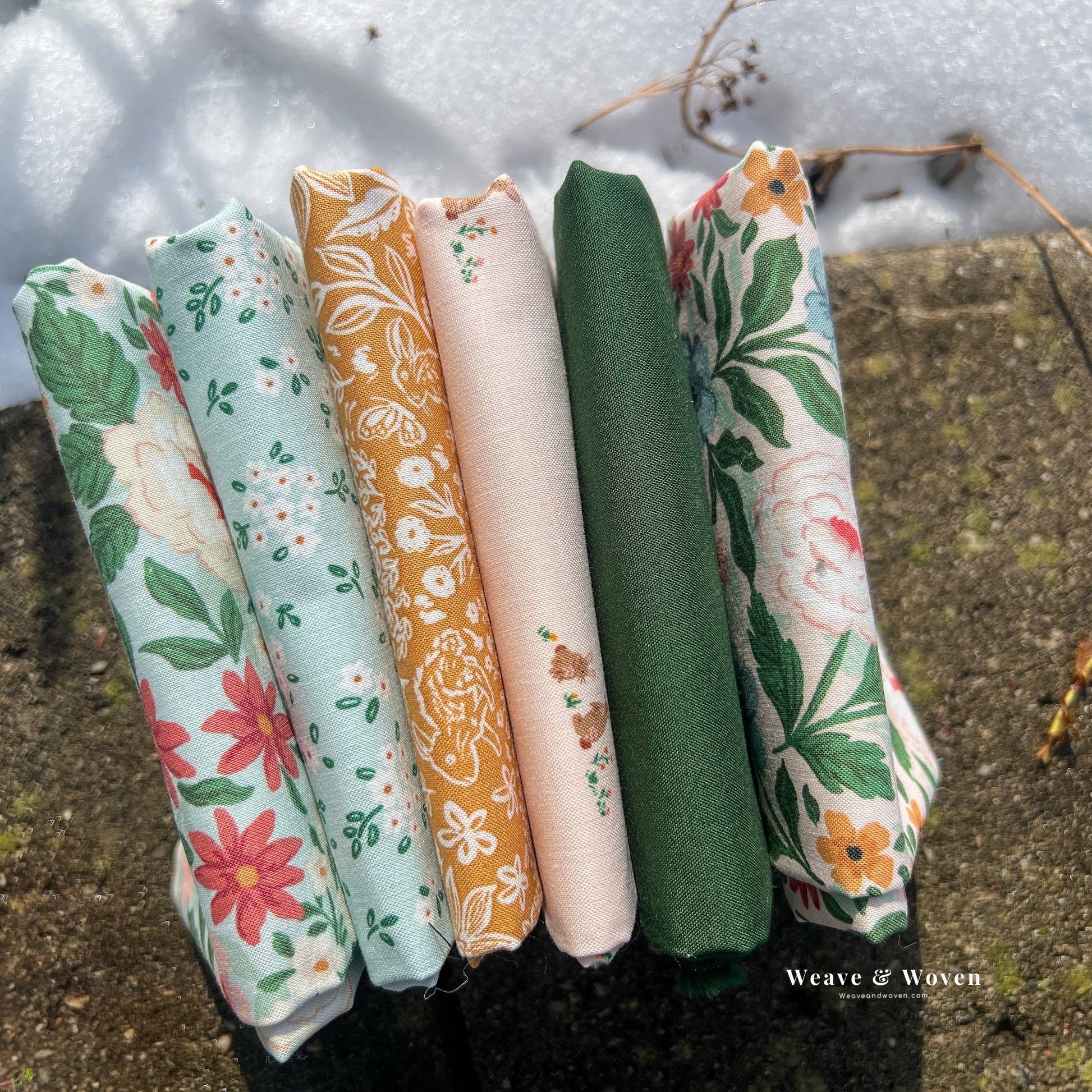 Sweet Cotton Tails | Fat Quarter Bundle - Weave & Woven
