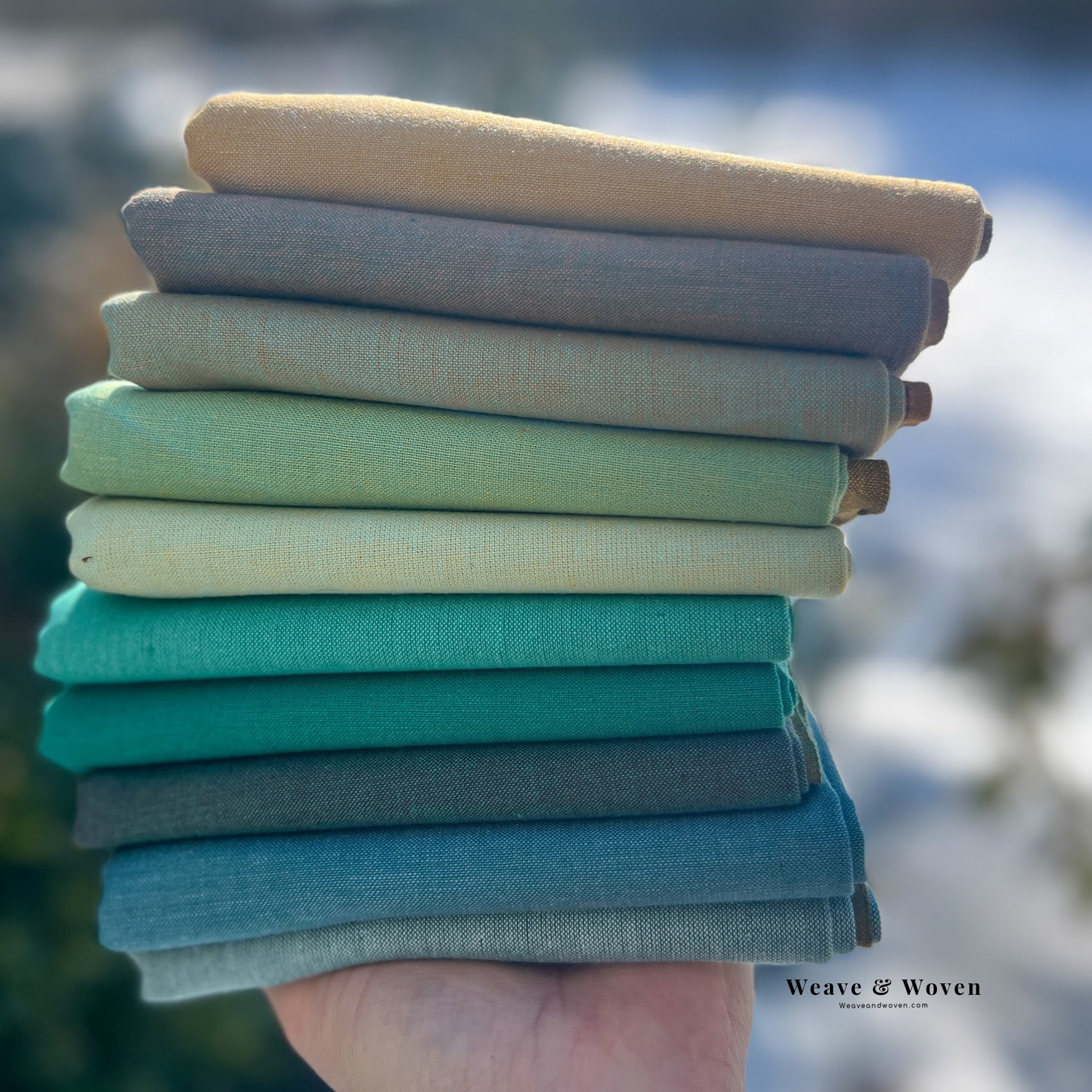Landscape in Forest | Fat Quarter Bundle - Weave & Woven
