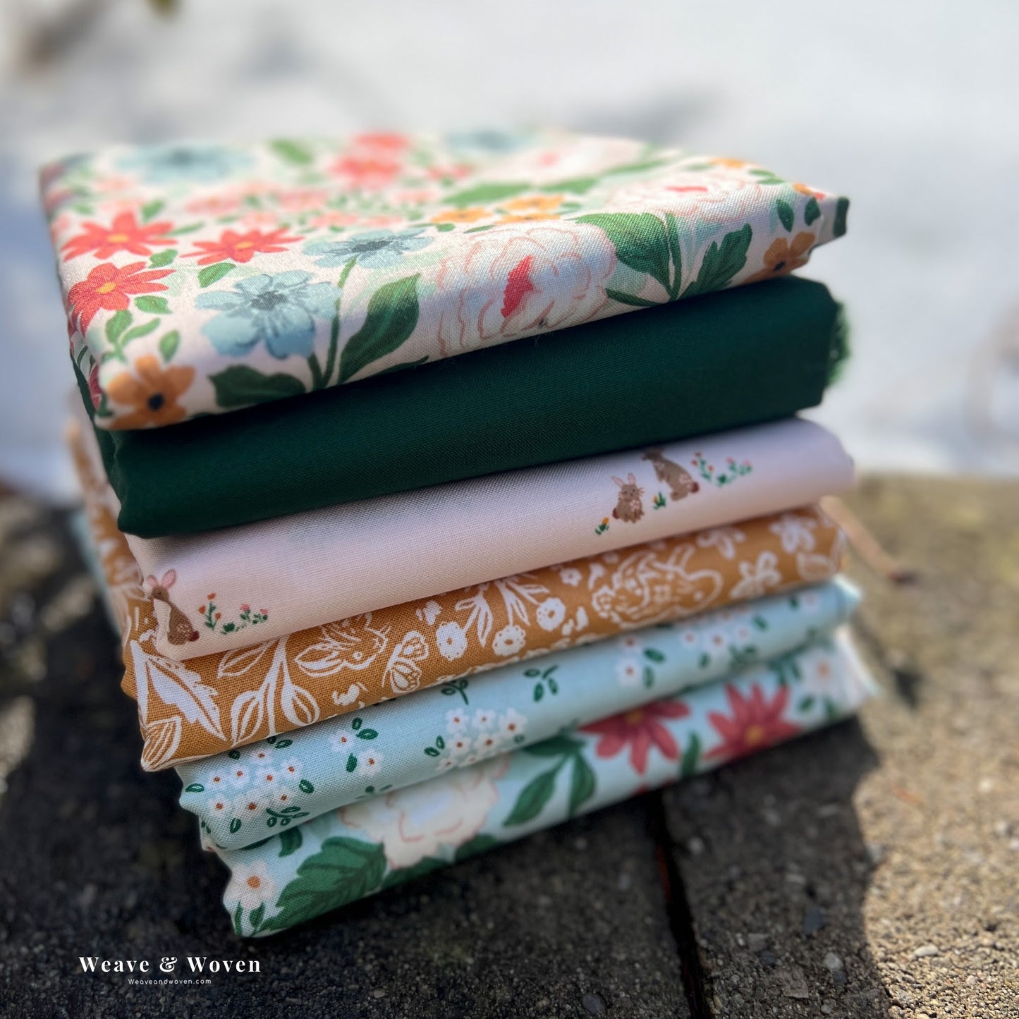 Sweet Cotton Tails | Fat Quarter Bundle - Weave & Woven