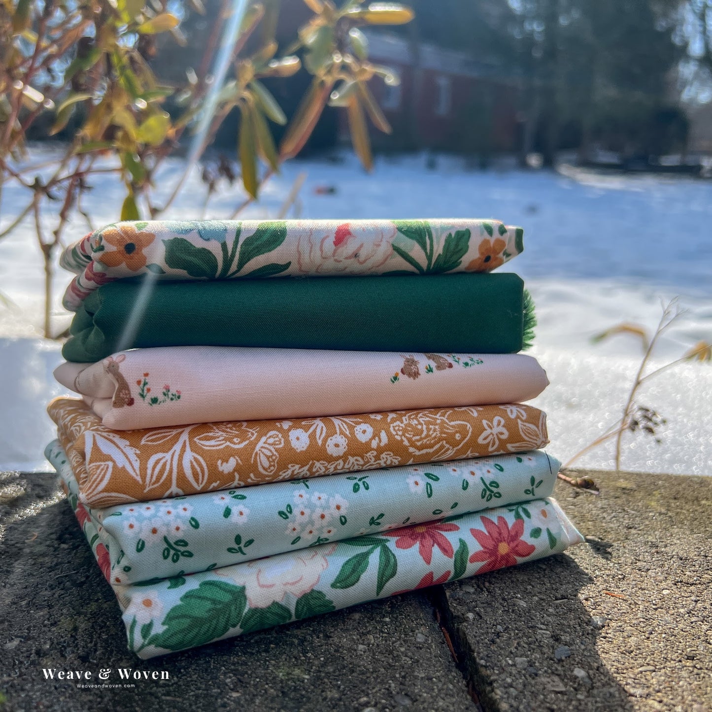 Sweet Cotton Tails | Fat Quarter Bundle - Weave & Woven