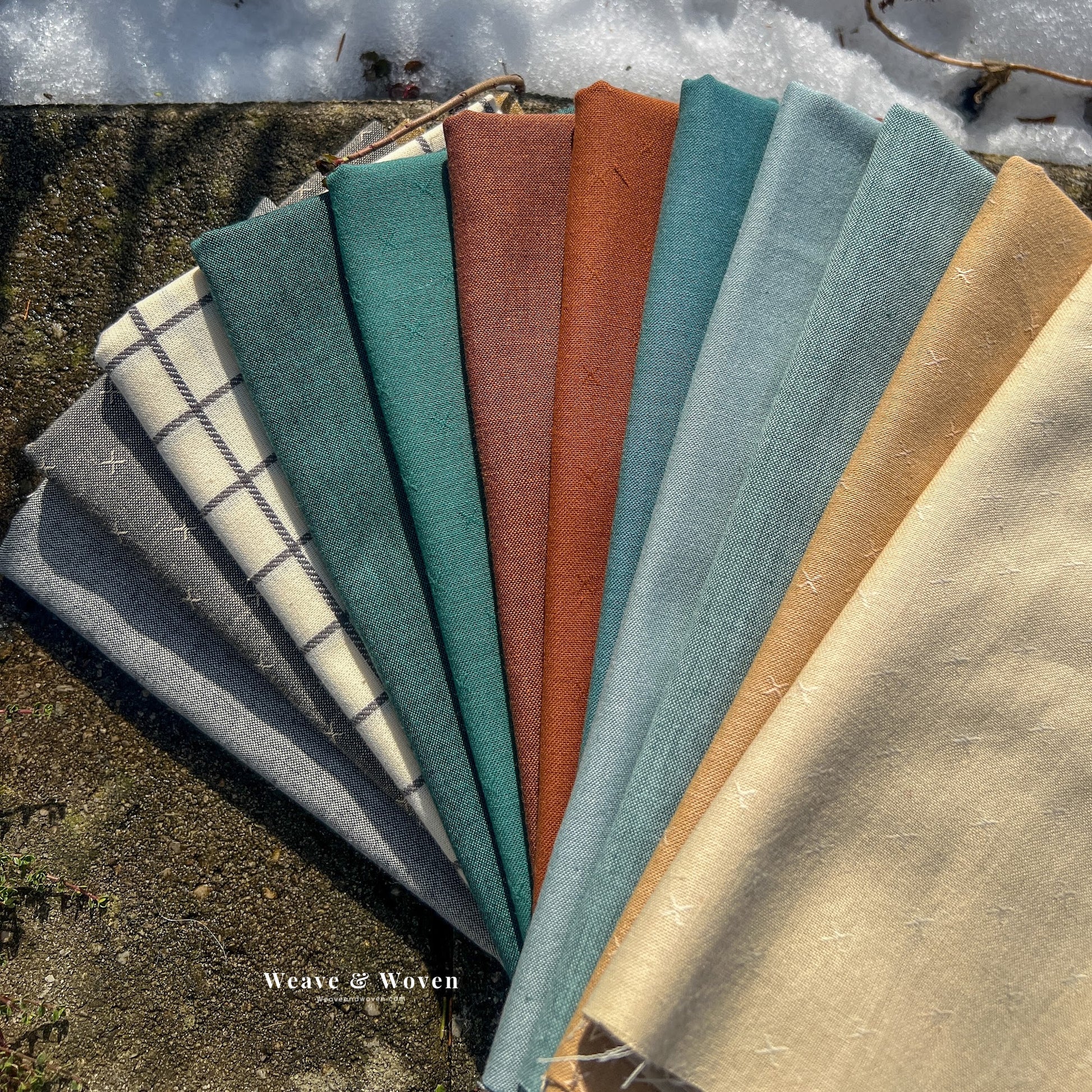 Woodland Ember | Fat Quarter Bundle - Weave & Woven