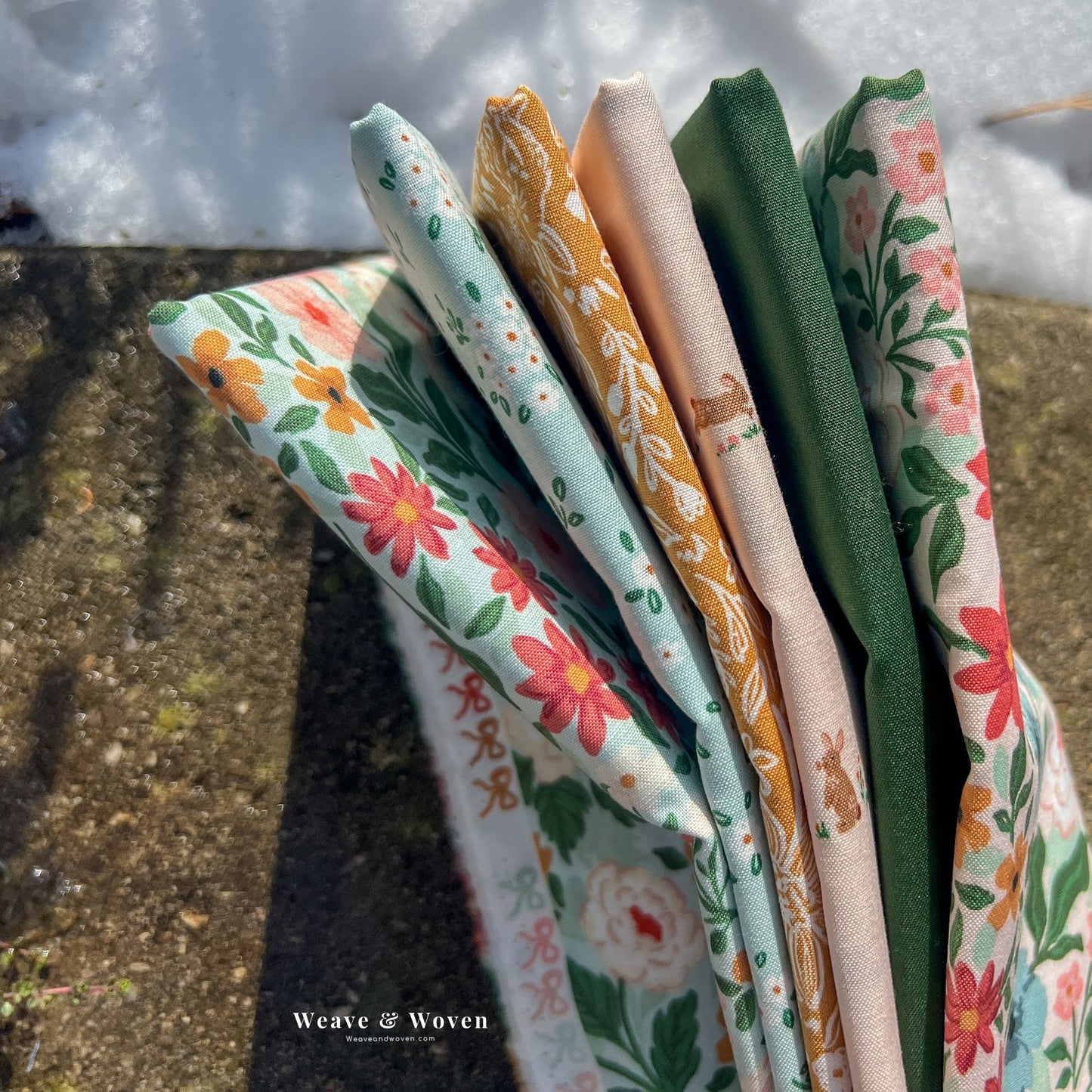 Sweet Cotton Tails | Fat Quarter Bundle - Weave & Woven