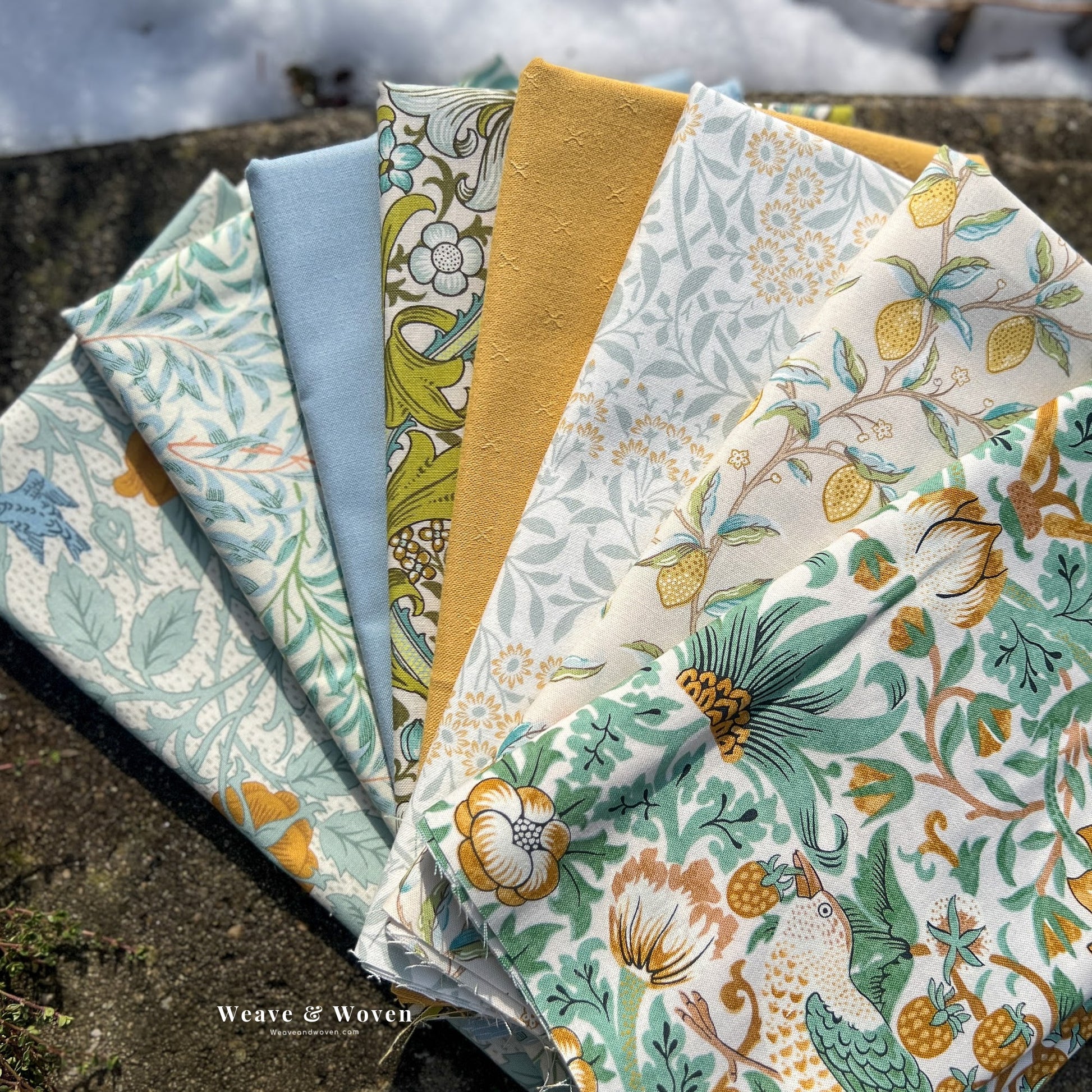 Lemon Grove, William Morris & Co.  | Fat Quarter Bundle - Weave & Woven