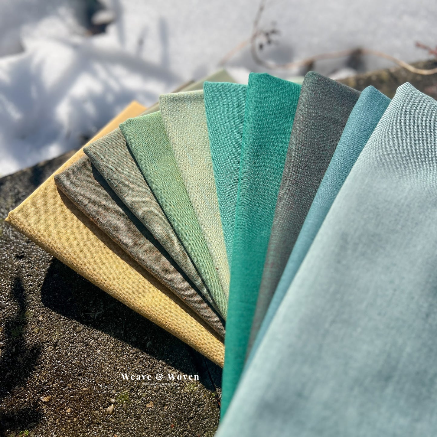 Landscape in Forest | Fat Quarter Bundle - Weave & Woven