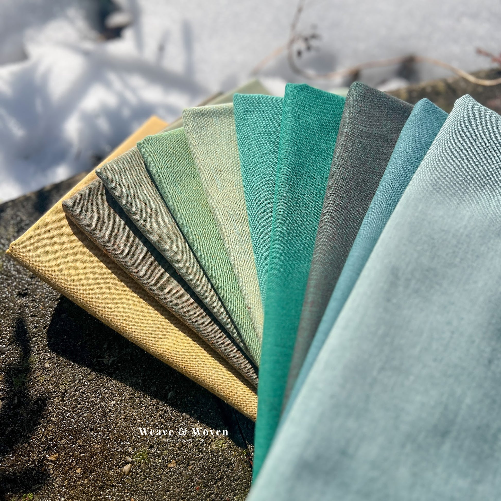 Landscape in Forest | Fat Quarter Bundle - Weave & Woven