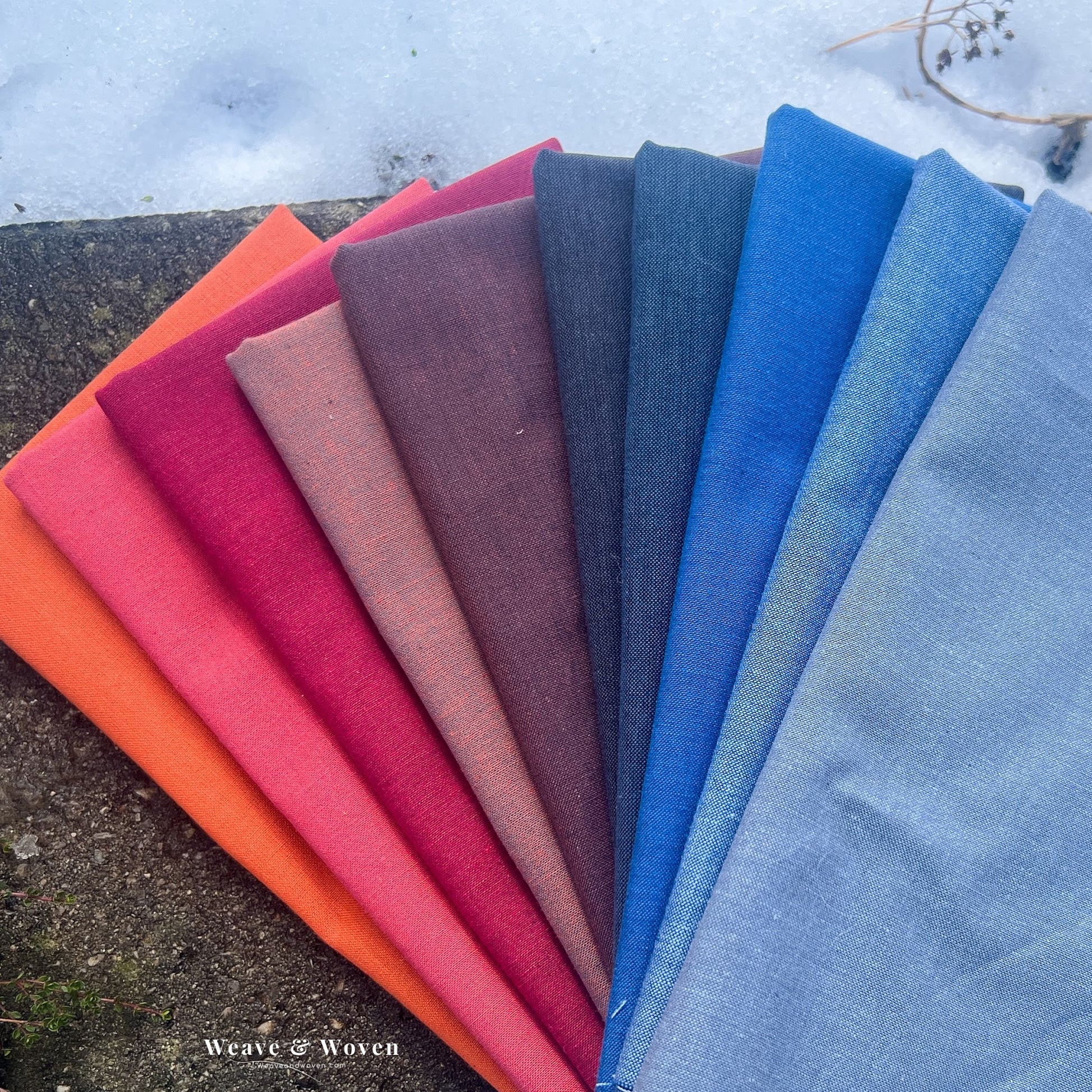 Skyscape in Twilight | Fat Quarter Bundle - Weave & Woven