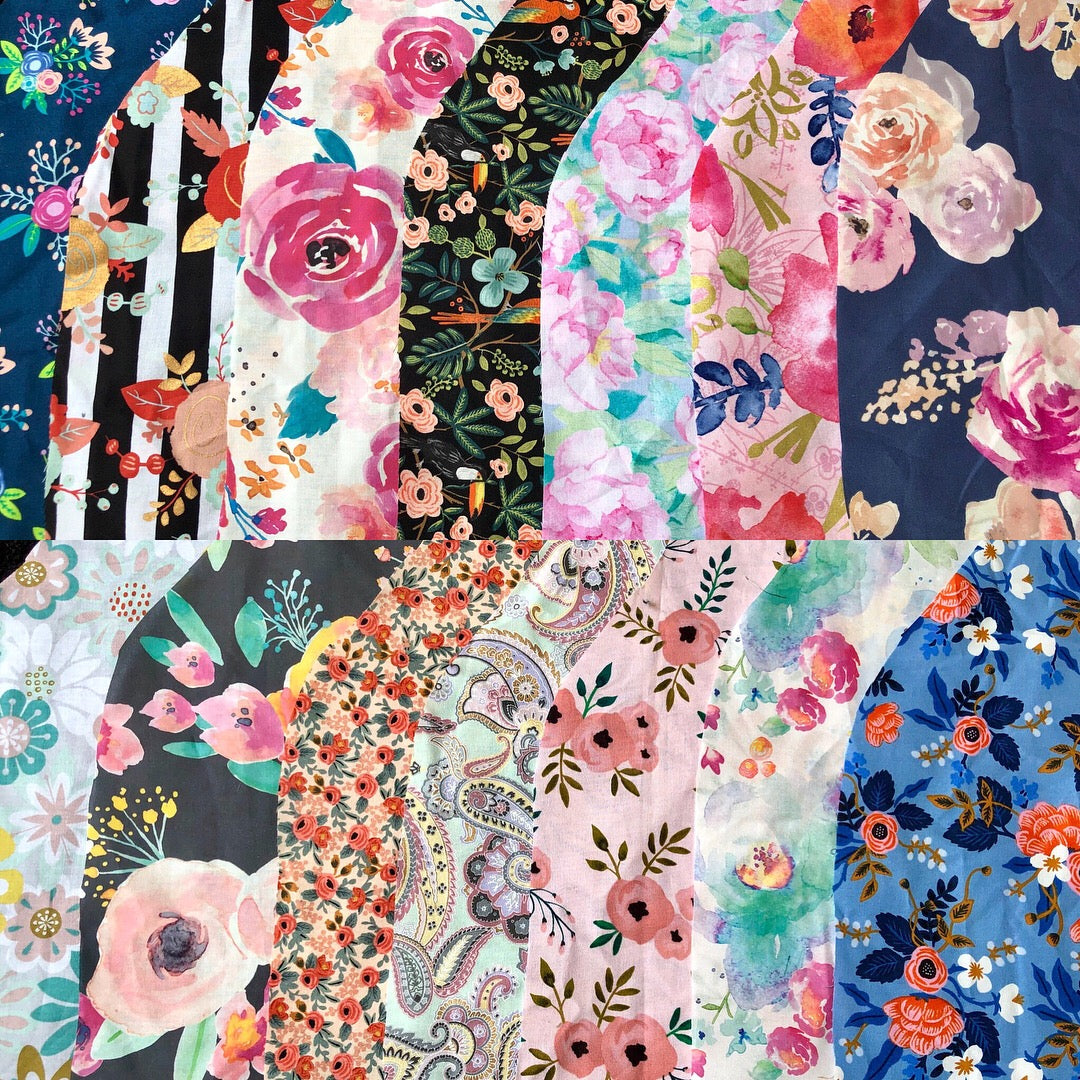 Floral Scrap Pack ~ 40 Pieces - Weave & Woven