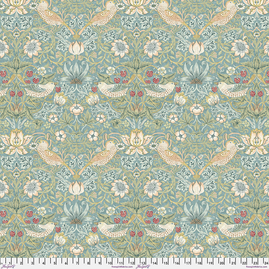 Strawberry Thief in Aqua - Weave & Woven