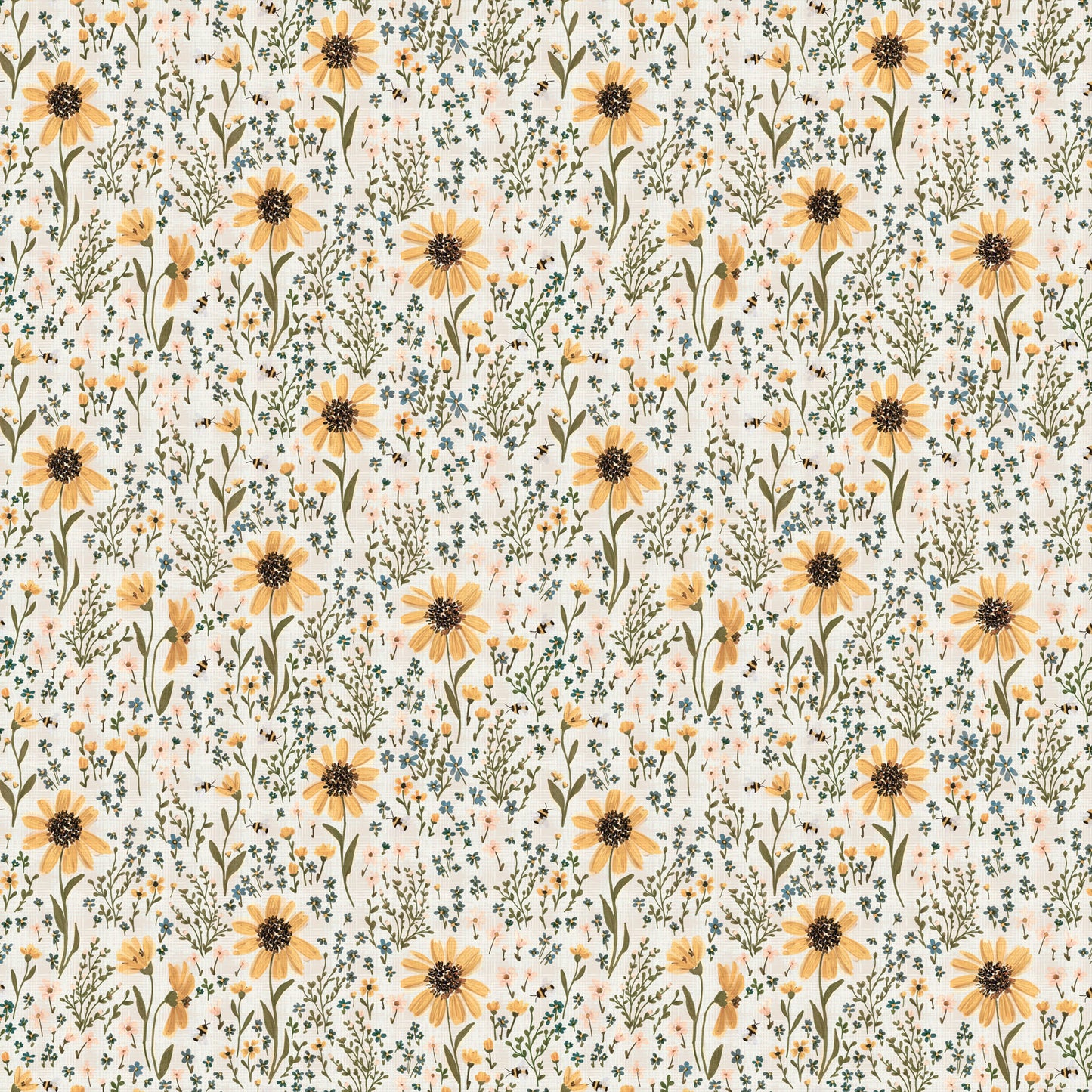 Field Floral on Cream