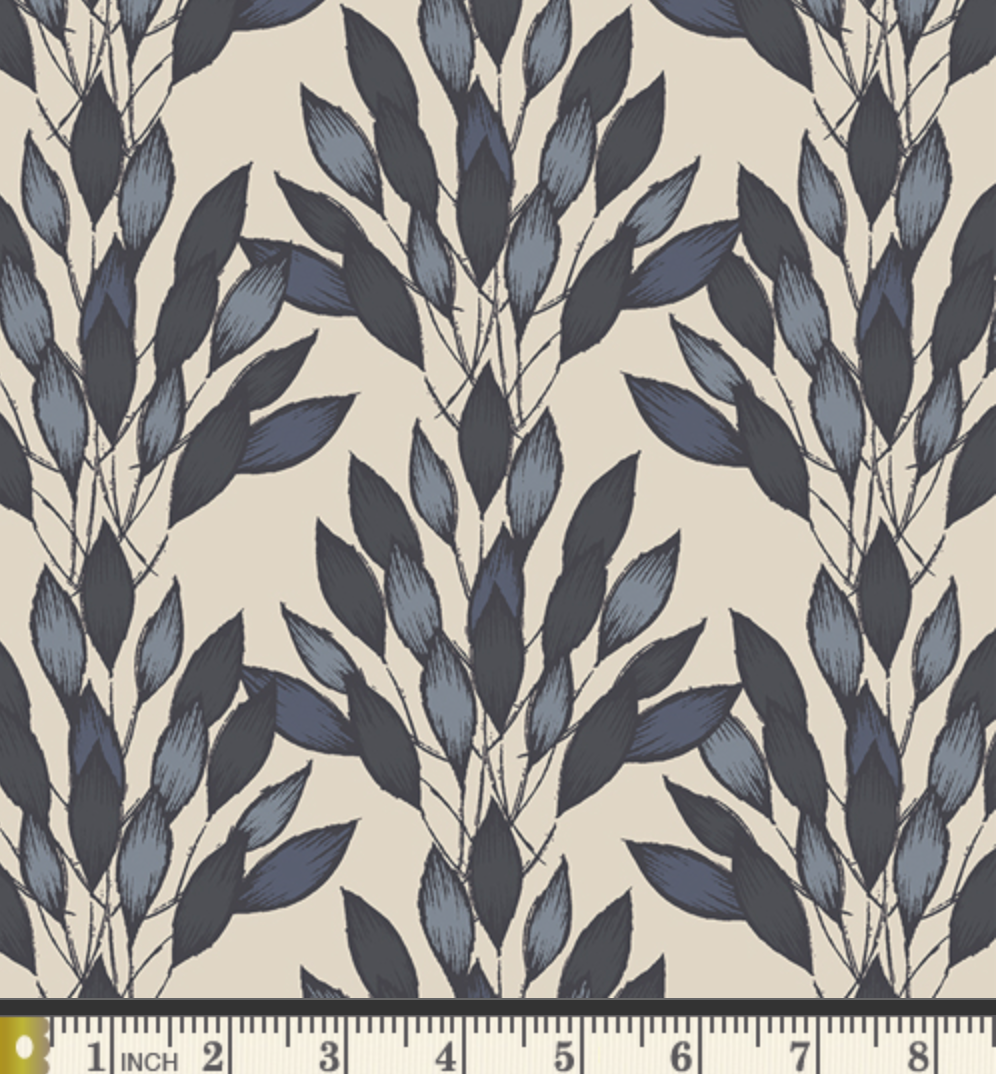 Brushed Leaves in Gris