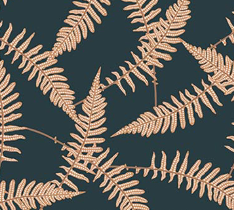 Ferns in Navy