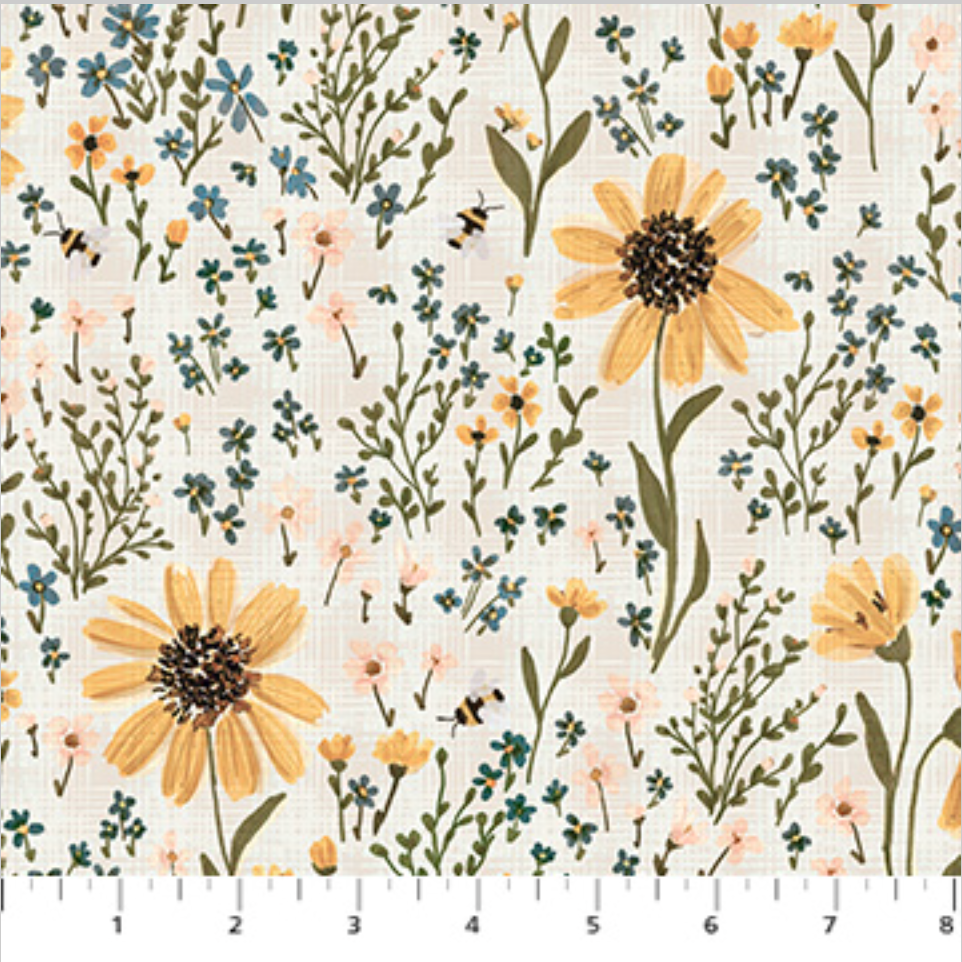 Field Floral on Cream