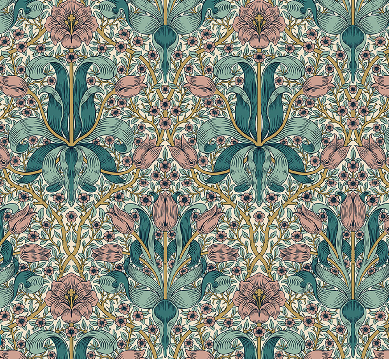 Spring Thicket in teal
