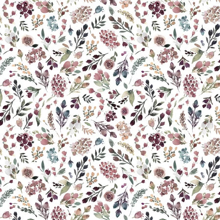 All the Flowers in Muted White