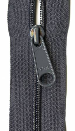 Closed Bottom 9" Zipper in Charcoal Grey - Weave & Woven