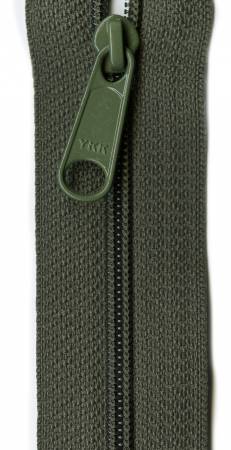 Closed Bottom 14" Zipper in Olive - Weave & Woven