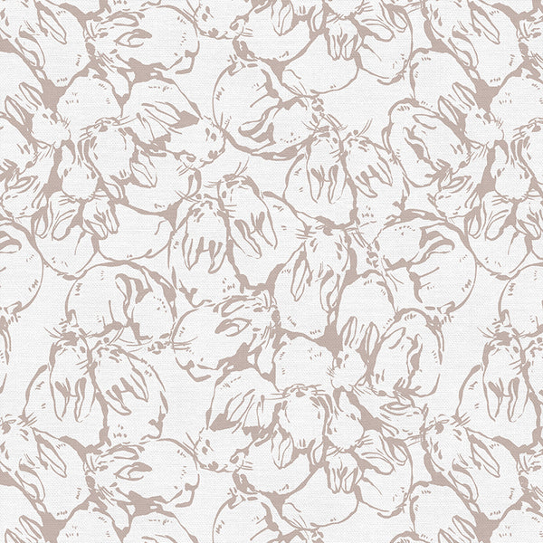 Bunny Cluster On Taupe