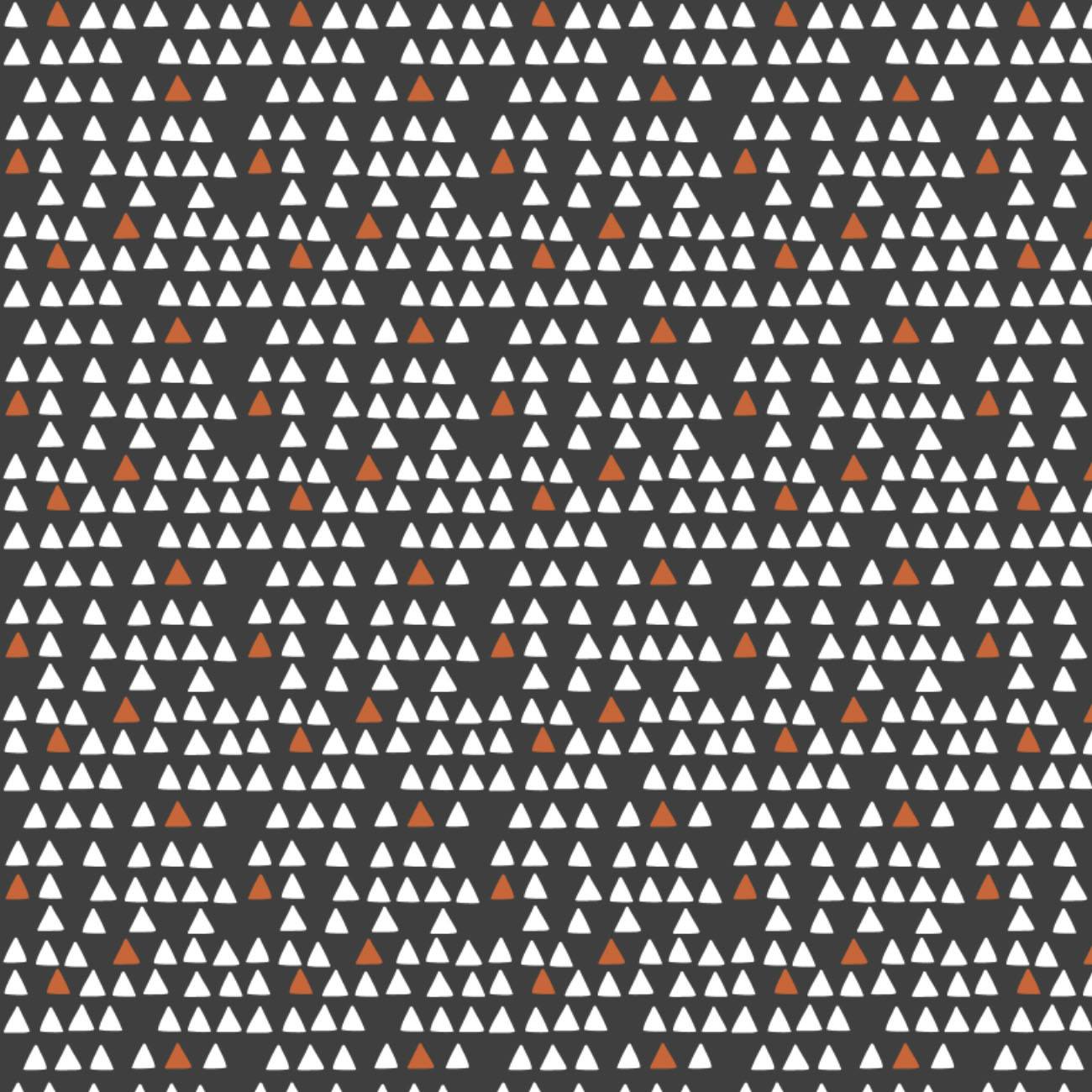 Penguin Triangles on Black - Weave & Woven