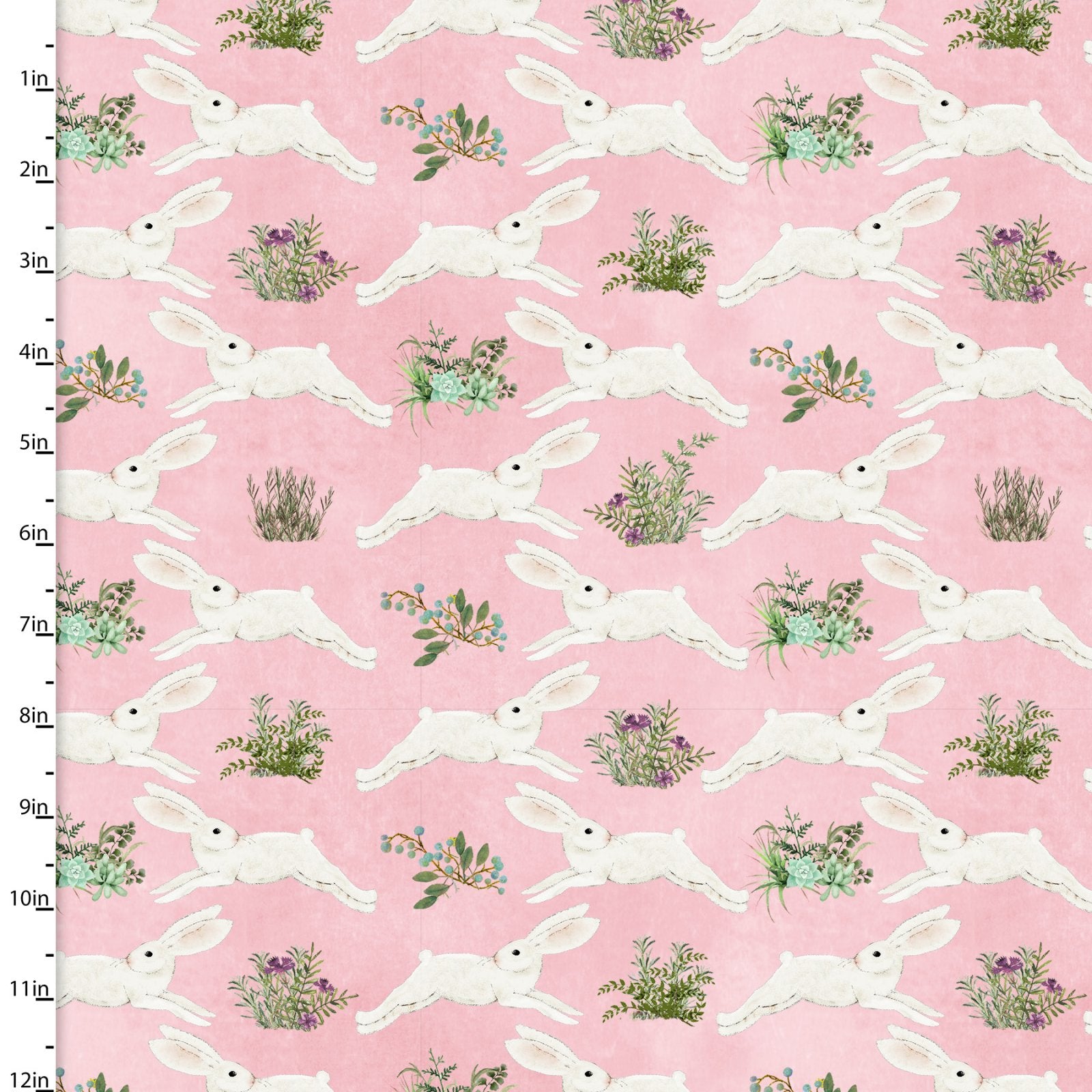 Spring Bunnies on Pink - Weave & Woven