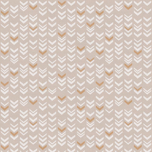 Arrow Stripes in Taupe - Weave & Woven