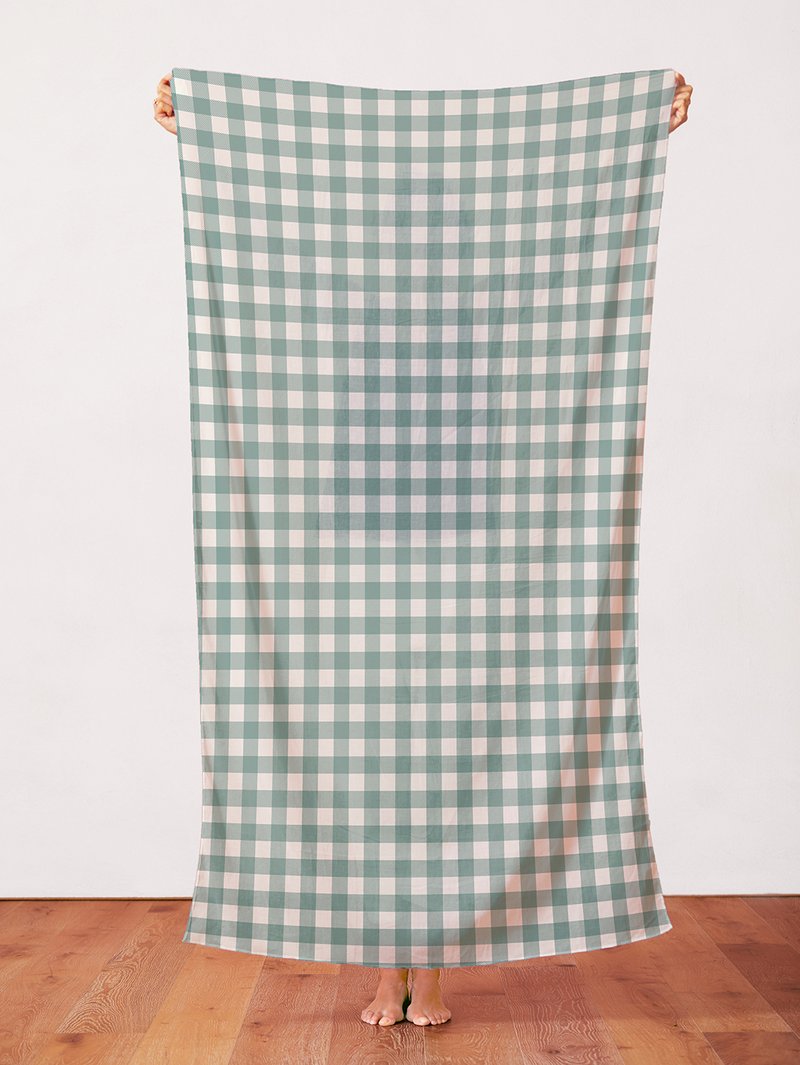 Mint Buffalo Check - Weave & Woven