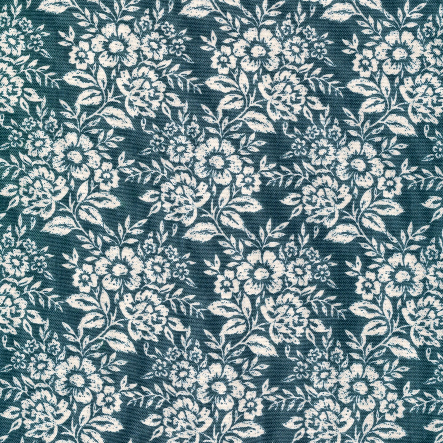 Lovely Lace on Deep Teal | Organic - Weave & Woven