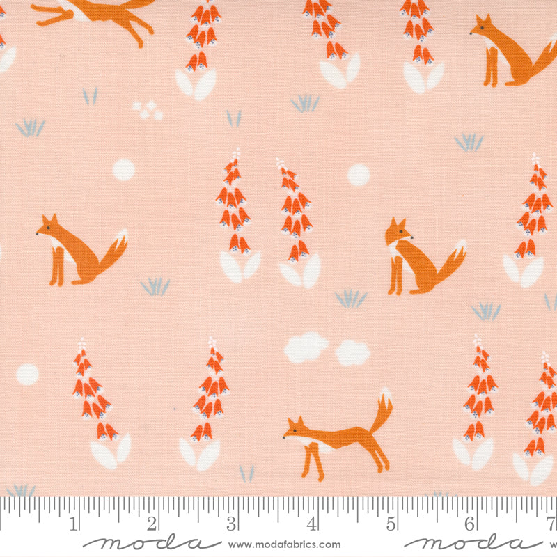 Meander Foxes in Blush - Weave & Woven
