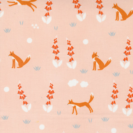 Meander Foxes in Blush - Weave & Woven