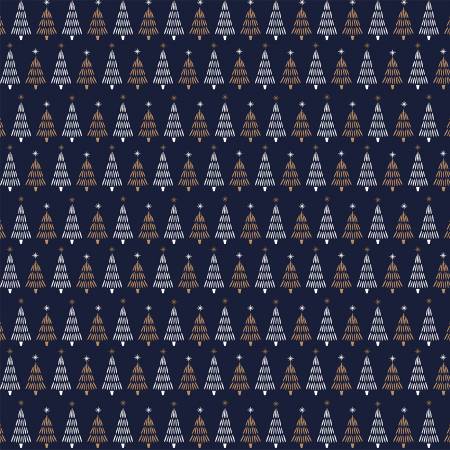 Christmas Trees | Metallic Gold - Weave & Woven