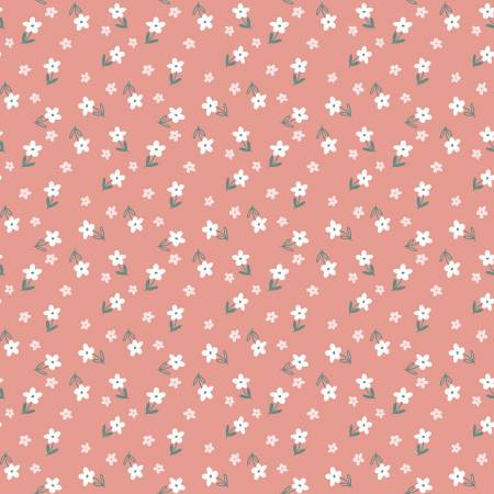Tiny Florals On Pink - Weave & Woven