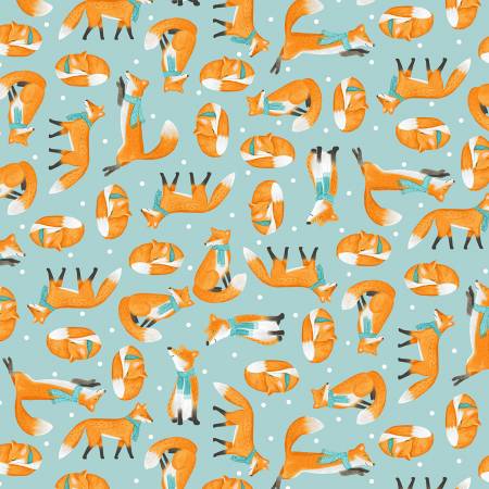 Foxes on Blue - Weave & Woven