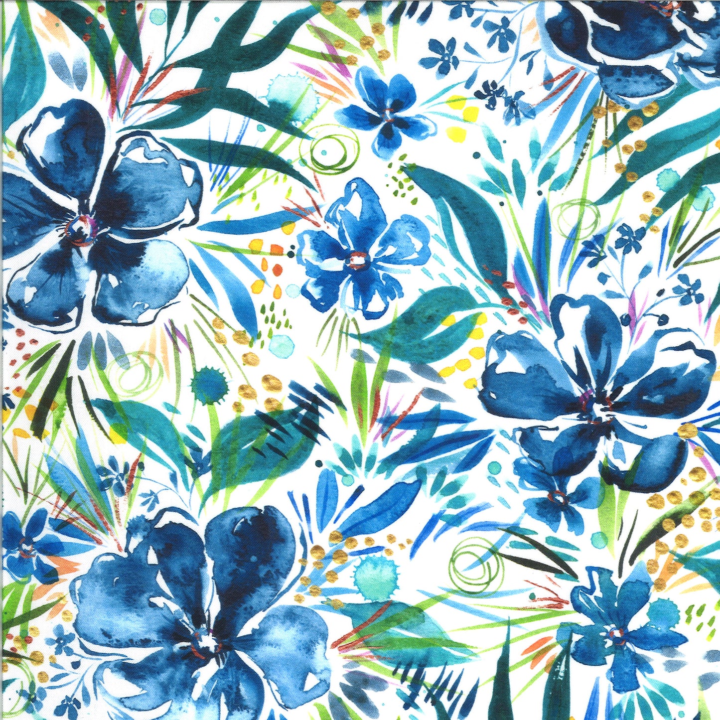 Moody Blooms Bouquet in Blue - Weave & Woven