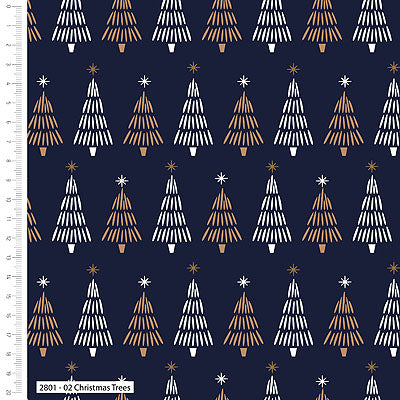 Christmas Trees | Metallic Gold - Weave & Woven