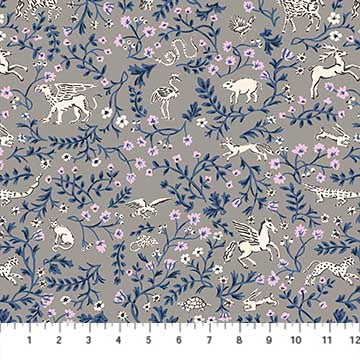 Mythical Animals in Grey - Weave & Woven