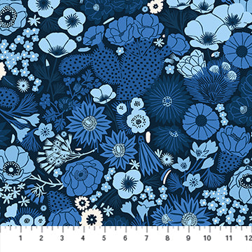 Prickly Blue Florals - Weave & Woven
